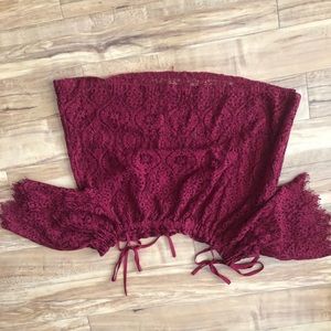 Off the shoulder F21 top